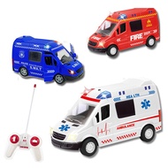 Remote Control Ambulance Simulation Police Car Fire Truck With Sound & Light Remote Control Car Chil