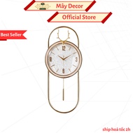 High-end decorative pendulum clock, crystal glass from May Decor deer and fortune code 360