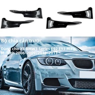 BMW 3 Series E92 E93 M3 M-Tech Trước Môi Bộ Body Chất Liệu ABS 2006-2013 Đèn Sương Mù Bao Da Viền Ca