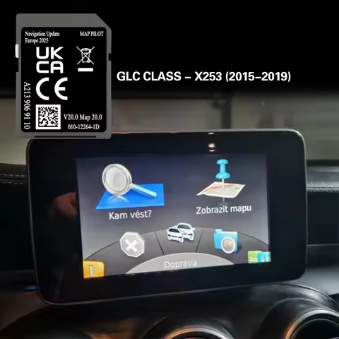 A213 V20 for Mercedes GLC X253 2015-2019 Car New Update 2025 Europe Map Navigation SD Card 32GB Sat 