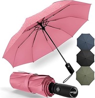 Stormproof Umbrella Lightweight 390 g Small Diameter 98 cm for Travel and Everyday Use I Pocket Umbr