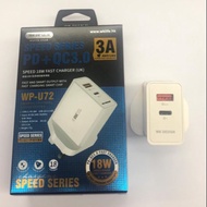 WK DESIGN WP-U72 PD+QC 3.0 CHARGER ADAPTER