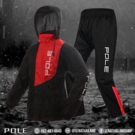 เสื้อกันฝน ชุดกันฝน (เสื้อพร้อมกางเกง) Rain Pole racing บิ๊กไบค์ AR801 มีครบทุก Size แถมฟรีกระเป๋าเก