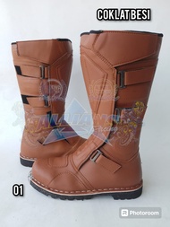 PROMO Sepatu Cross Clasik ujung besi Safety Sepatu Trail Vintage Racing Sepatu Gunung Mx boots Sepat