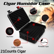 Portable Cigar Case Box Waterproof Dust-proof Shockproof Built-in Humidor IP68 Cigar Hold Storage Bo