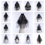 Halloween Black Veil Ghost Bridal Veil Day of the Halloween Black Veil Ghost Bridal Veil Day of the 
