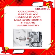 Colorful BATTLE-AX H610M-E WiFi V20 White Motherboard + Intel i5 Combo (  12400F / 14400F)