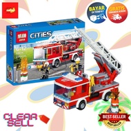 Diy Lepin Bricks Fire Truck P X L X H = 33Cm X 5.5cm X 6cm 02054