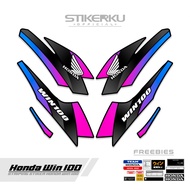 HONDA STRIPING WINHONDA 95 MOTIF/ WIN 100 STICKER/ VIRAL WIN 100 VARIATION STICKER/ STICKERKUSTORE