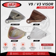 ctmotor BKP V3 Visor / V9 Visor topi keledar helmet Motorsikal kualiti PC Visor sedia ada stok