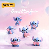 Disney Stitch Sweet Pink Series Figures 52toys stitch blind box cute gift