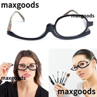 MAXGOODS1 +1.50~+4.0 Diopter Rotating Makeup Reading Glasses Eyewear Woman +1.00~+4.0 Diopter Magnif