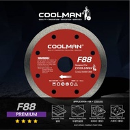 COOLMAN 110MM F88 TILE / MARBLE CUTTING DISC/Coolman Continuous Rim Blade 4 Inch 105mm F88 Stone Til
