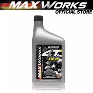 5W-40 4T NANO+ Fully Synthetic Motorcycle Oil Maxworks Works Engineering (1Liter) + FREE GIFT