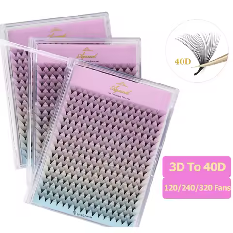 AGUUD Premade Volume Fans Eyelash Extension 3D 4D 5D 6D 8D 10D 12D Individual Lashes Premade Russian