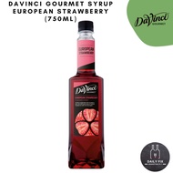 DaVinci Gourmet Syrup European Strawberry (750ml)