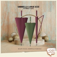 DC Strong Umbrella With Cover Payung Besar Large Umbrella Pengantin Golf Windproof Anti-UV Payung Pa