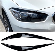 【Bestseller 】2Pcs Headlight Cover Eyelid Gloss Black Eyebrow for For For For BMW F20 LCI 2015-2019