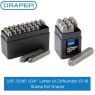 Draper 1/8" /3/16" /1/4"  Letter (A-Z)/Number (0-9) Stamp Set Draper