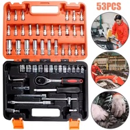 53 pcs Ratchet Box Socket Wrench Spanner Tool Set