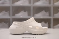 ครอคส์ balenciaga x crocs™ pool platform slide sandals รองเท้าแตะ รองเท้าชายหาดแฟชั่น รองเท้าแตะผู้ชาย รองเท้าแตะผู้หญิง รองเท้าแตะเด็ก