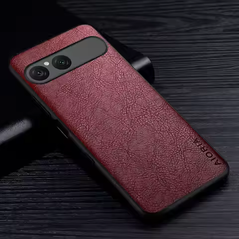 Leather Case For Sony Xperia 10 5 1 VII VI V II High Grade Retro Litchi Pattern Back Cover for Xperi