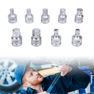 9PCS 3/4 Inch Drive Hex Bit Socket Set Cr-Mo Alloy Steel H14 H17 H19 H21 H22 H23 H24 M16 M18 Spline 