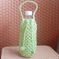 TAS BOTOL MINUM 500 ML / Sarung botol rajut handmade / Tas Termos Rajut / Tas Rajut Sarung Botol Min