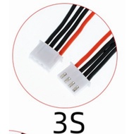 Cable Balance 3s awg 22 silicon cable socket connector 3s RC car