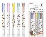 斑馬zebra sarasa line friends 原子筆 螢光筆 筆 pen