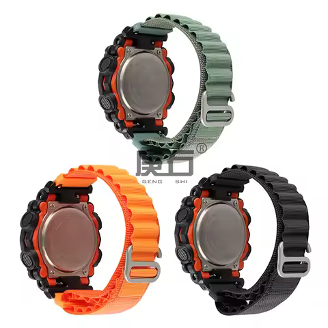 Alpine loop band Nylon Watch Band Strap For Casio G SHOCK GA-900 GM-110 GM 110 GA 900