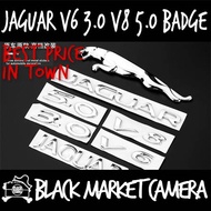 [BMC] Jaguar V6 3.0 V8 5.0 XE XF XJL F-Pace Chrome Car Label Decal Stick On Badge Emblem