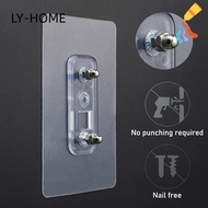 LIAOYING Double Hole Screw Sticker, Variable Distance No Punching Traceless Nail, Screw Hook Wall Pi