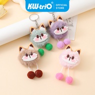 GANTUNGAN Cute Fur Cat Doll Keychain Bag Cat Keychain Accessories
