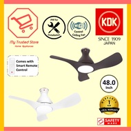 KDK E48GP (120cm) Wi-Fi and Apps Control DC LED Light Ceiling Fan with Standard Installation