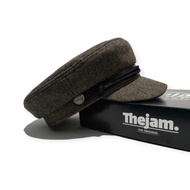 Thejam. the original Sailor hat wool herringbone brown | Fiddler caps | Fisherman cap