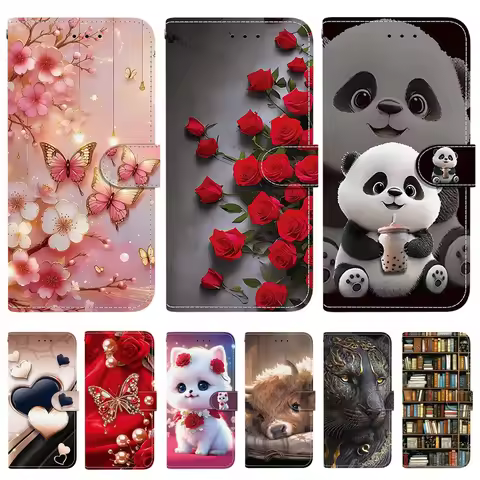 3D Cat Panda Phone Case for Xiaomi Redmi 15C 14C 13C A5 Note 15 14 13 Pro Plus 5G POCO C85 C75 Cases