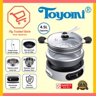 TOYOMI (MC 6969SS) 4.5L Multi Cooker with Grill Pan and Steamer