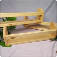 Dutch teak wood goods rack, size 40x9x12, finishing natural