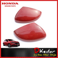 ฝาครอบกระจก CITY 2020  V SV RS  เคฟล่า D-Kevlar Duke Shop ครอบกระจกแท้  ครอบกระจกฮอนด้า ครอบกระจก