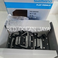 SHIMANO PEDAL GR500 FLAT PEDALS PD-GR500 BLACK GR 500 ORIGINAL AND TRUSTED
