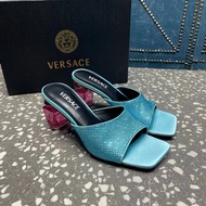 CHANEL Crystal Heel Series - 7cm High Heel Slippers