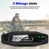 WD Universal Digital Motorcycle Meter Speedometer LCD Digital Odometer RPM KMH Fuel Level Meter Tur