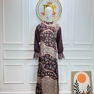 Diana Batik - BELLA DRESS GAMIS BATIK VISCOSE | Gamis Lebaran | Dress Batik Viscose