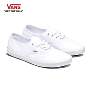 VANS AUTHENTIC LOWPRO - WHITE/WHITE รองเท้า รองเท้าผ้าใบ ผู้ชาย ผู้หญิง