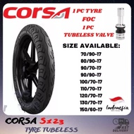 TAYAR TUBBLES CORSA S123(TERBARU)(2024) 150/60-17 140/70-17 80/80-17 90/90-17 120/70-17