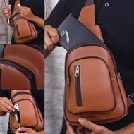 BIG !!! ZUKO Waistbag - ESL01 / Tas Selempang / Sling Bag + Port USB