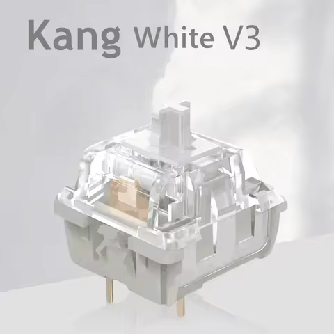 KTT Kang White V3 Switches Mechanical Keyboard Linear Switch 3 Pin Custom Cherry RGB SMD Gaming Comp