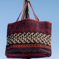 kilim土耳其托特包 皮革拼接設計側背包 羊毛地毯手提包-伊朗地毯
