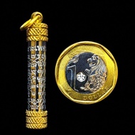 LP Lersi Lingdam Thai Yant Kropetch Takrud Diamond Shield Yantra Amulet Collectible BE2533